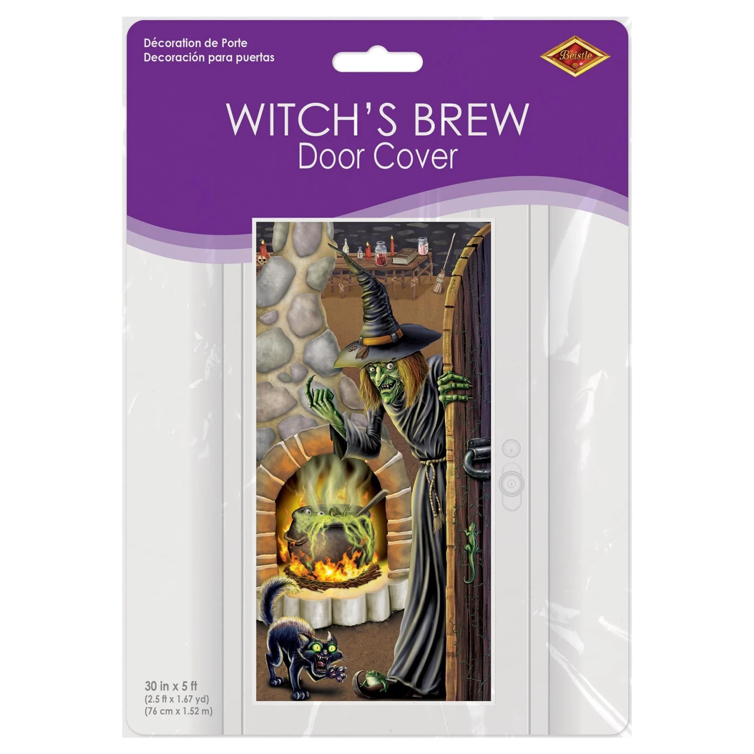 Halloween Witch's Brew Door Cover 3 Halloween Witch's Brew Door Cover - Image 3