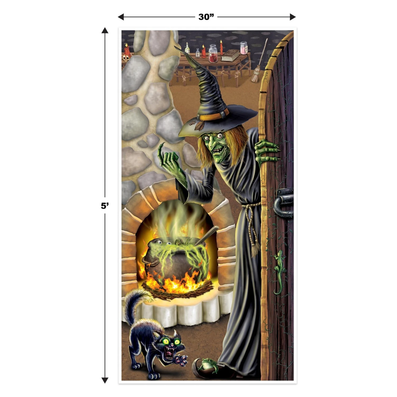 Halloween Witch's Brew Door Cover 5 Halloween Witch's Brew Door Cover - Image 5
