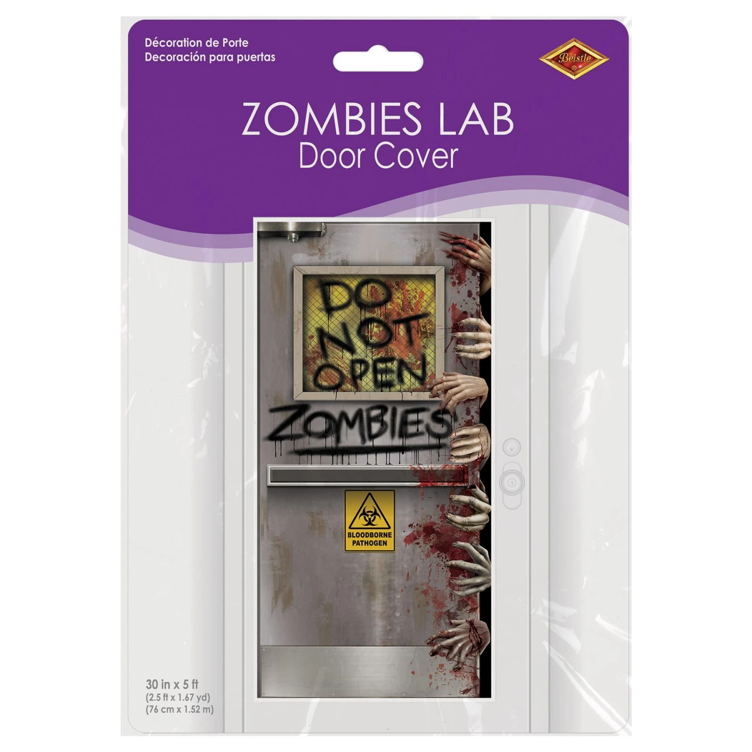 Halloween Zombies Lab Door Cover 3 Halloween Zombies Lab Door Cover - Image 3