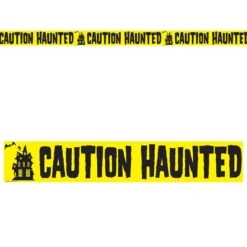 Halloween Caution Haunted Party Tape 20 Ft Roll