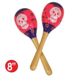 Day Of The Dead Maracas (2 Per Package) -Bulk Party Supplies Shop 00145 i5
