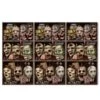 Halloween Scary Heads Backdrop 5 Halloween Scary Heads Backdrop -Bulk Party Supplies Shop 00196