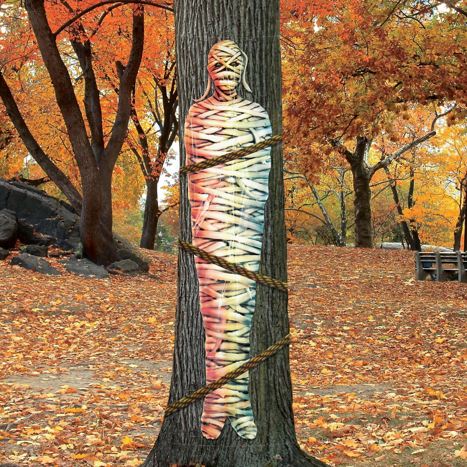 Halloween Mummy Tree Wrap Decoration 3 Halloween Mummy Tree Wrap Decoration - Image 3