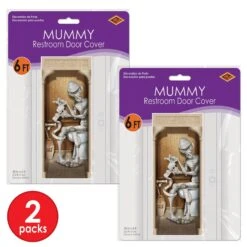 Halloween Mummy Restroom Door Cover -Bulk Party Supplies Shop 00379 i3 1