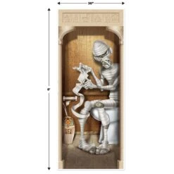 Halloween Mummy Restroom Door Cover -Bulk Party Supplies Shop 00379 i5