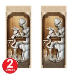 Halloween Mummy Restroom Door Cover -Bulk Party Supplies Shop 00379 i7 1