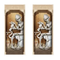 Halloween Mummy Restroom Door Cover -Bulk Party Supplies Shop 00379 i7