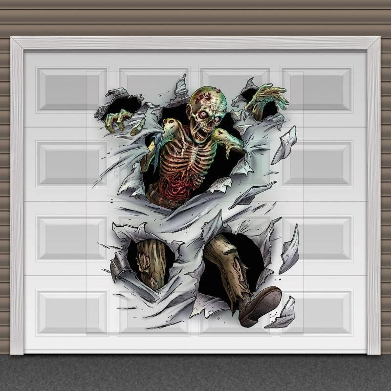 Halloween Zombie Insta-Mural Decoration 2 Halloween Zombie Insta-Mural Decoration - Image 2