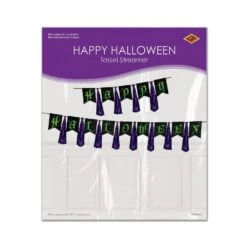 Happy Halloween Tassel Streamer -Bulk Party Supplies Shop 00396 i3