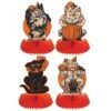 Vintage Halloween Centerpieces (4 Per Package) -Bulk Party Supplies Shop 00433