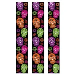 Day Of The Dead Party Panels (3 Per Package)
