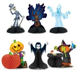 Halloween Character Centerpieces (6 Per Package)
