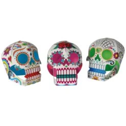 Day Of The Dead 3-D Sugar Skull Centerpieces (3 Per Package)
