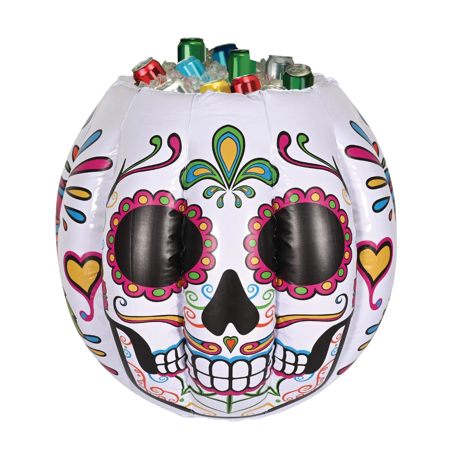 Inflatable DOD Sugar Skull Cooler 2 Inflatable DOD Sugar Skull Cooler - Image 2