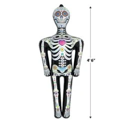 Day Of The Dead Inflatable Skeleton (12 Packages) -Bulk Party Supplies Shop 00487 i5