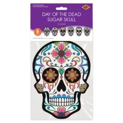 Day Of The Dead Sugar Skull Cutouts (6 Per Package) -Bulk Party Supplies Shop 00489 i3
