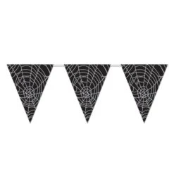 Halloween Spider Web Pennant Banner