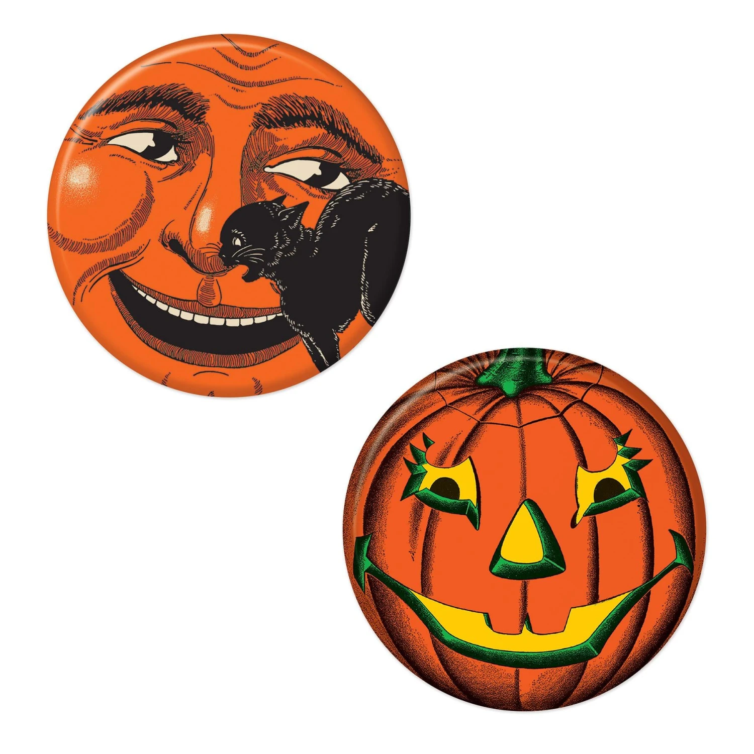 Vintage Halloween Buttons (2 Per Package) 1 Vintage Halloween Buttons (2 Per Package)
