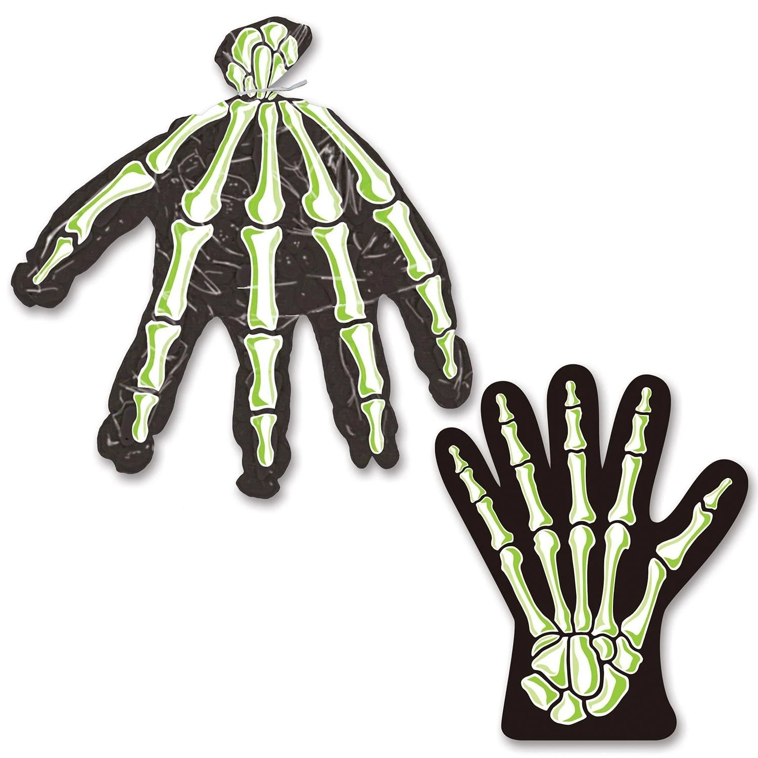 Halloween Skeleton Hand Treat Bags (10 Per Package) 1 Halloween Skeleton Hand Treat Bags (10 Per Package)