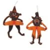 Vintage Halloween Tango Witch & Cat Decoration Set -Bulk Party Supplies Shop 00635