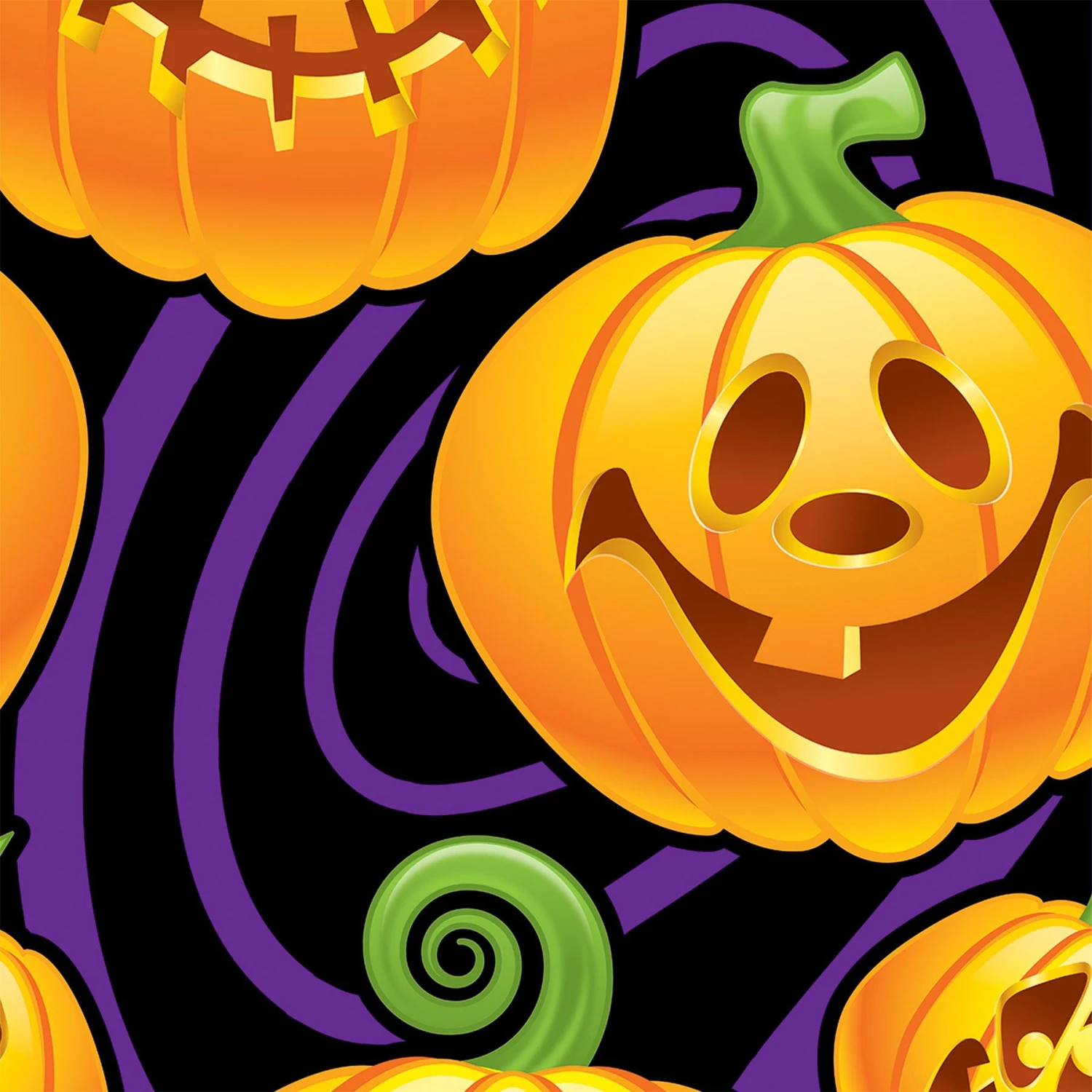 Halloween Jack-O-Lantern Backdrop 2 Halloween Jack-O-Lantern Backdrop - Image 2