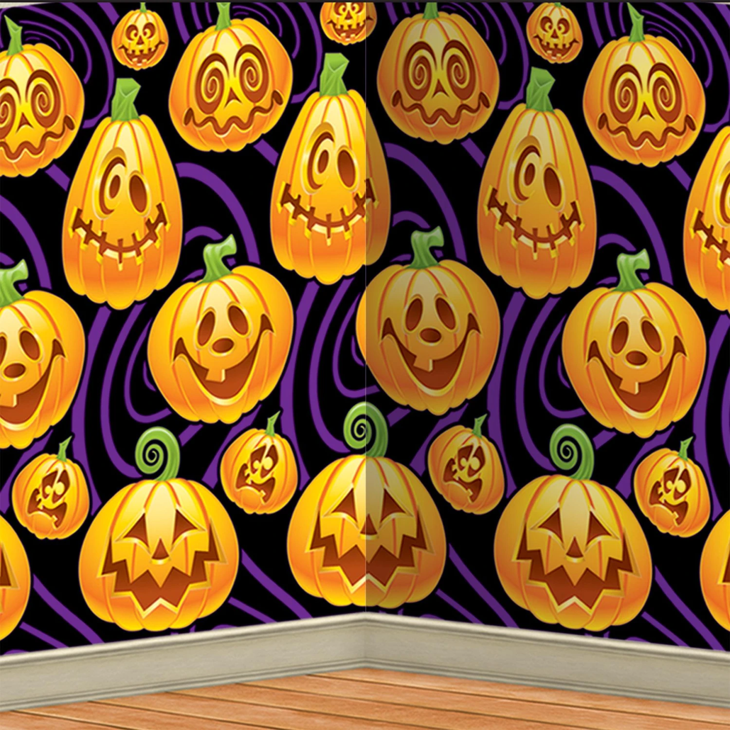Halloween Jack-O-Lantern Backdrop 3 Halloween Jack-O-Lantern Backdrop - Image 3