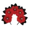 Day Of The Dead Red Floral Headband -Bulk Party Supplies Shop 00842
