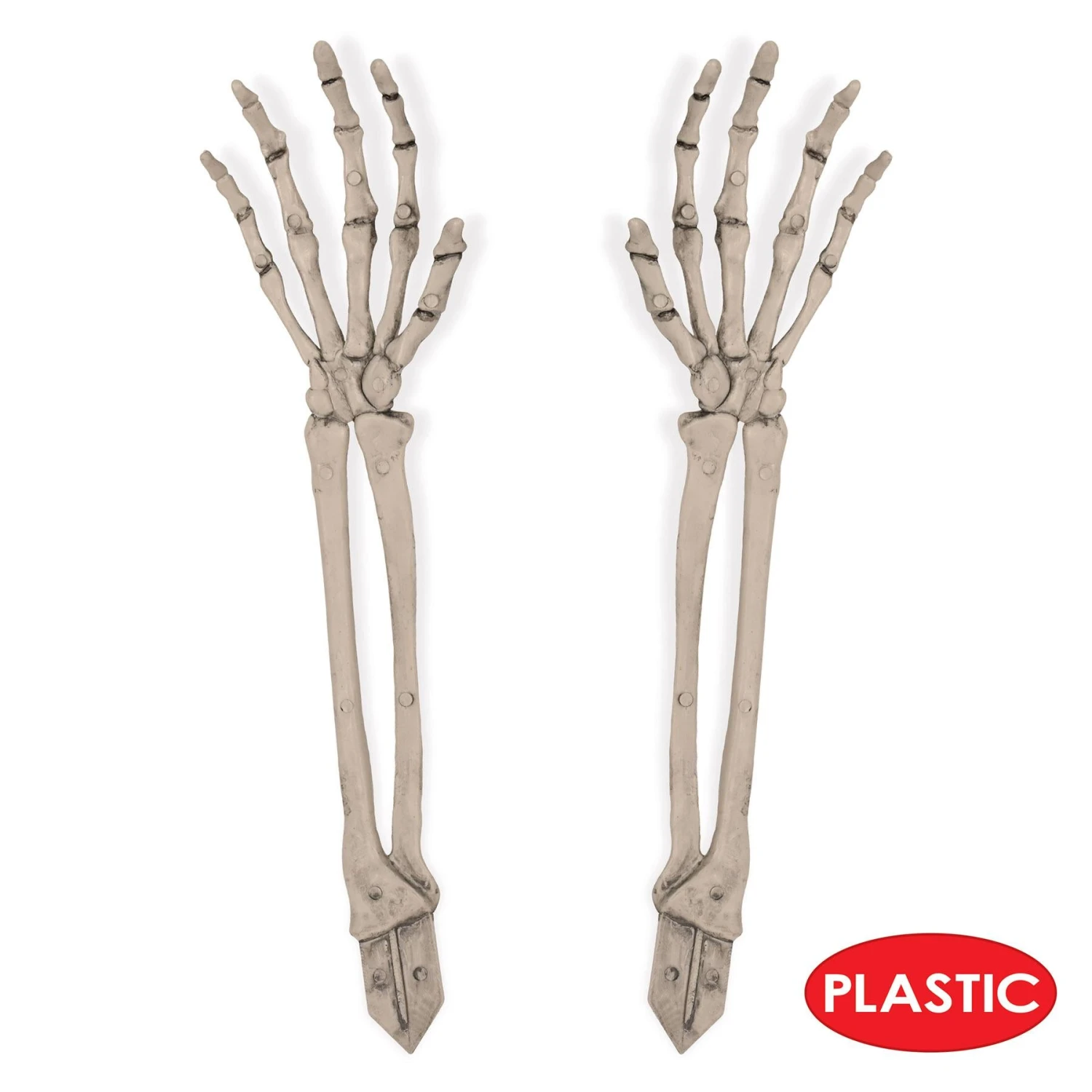 Halloween Plastic Skeleton Hand Yard Stakes (2 Per Package) 5 Halloween Plastic Skeleton Hand Yard Stakes (2 Per Package) - Image 5