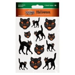 Vintage Halloween Black Cat Stickers (4 Sheets Per Package) 9 Vintage Halloween Black Cat Stickers (4 Sheets Per Package) -Bulk Party Supplies Shop 00848 i3 vintage halloween black cat stickers