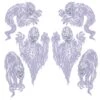 Halloween Scary Spirit Props (6 Per Package) 10 Halloween Scary Spirit Props (6 Per Package) -Bulk Party Supplies Shop 00904