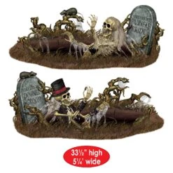 Halloween Doomed Groom & Buried Bride Props (2 Per Package) -Bulk Party Supplies Shop 00907 i5
