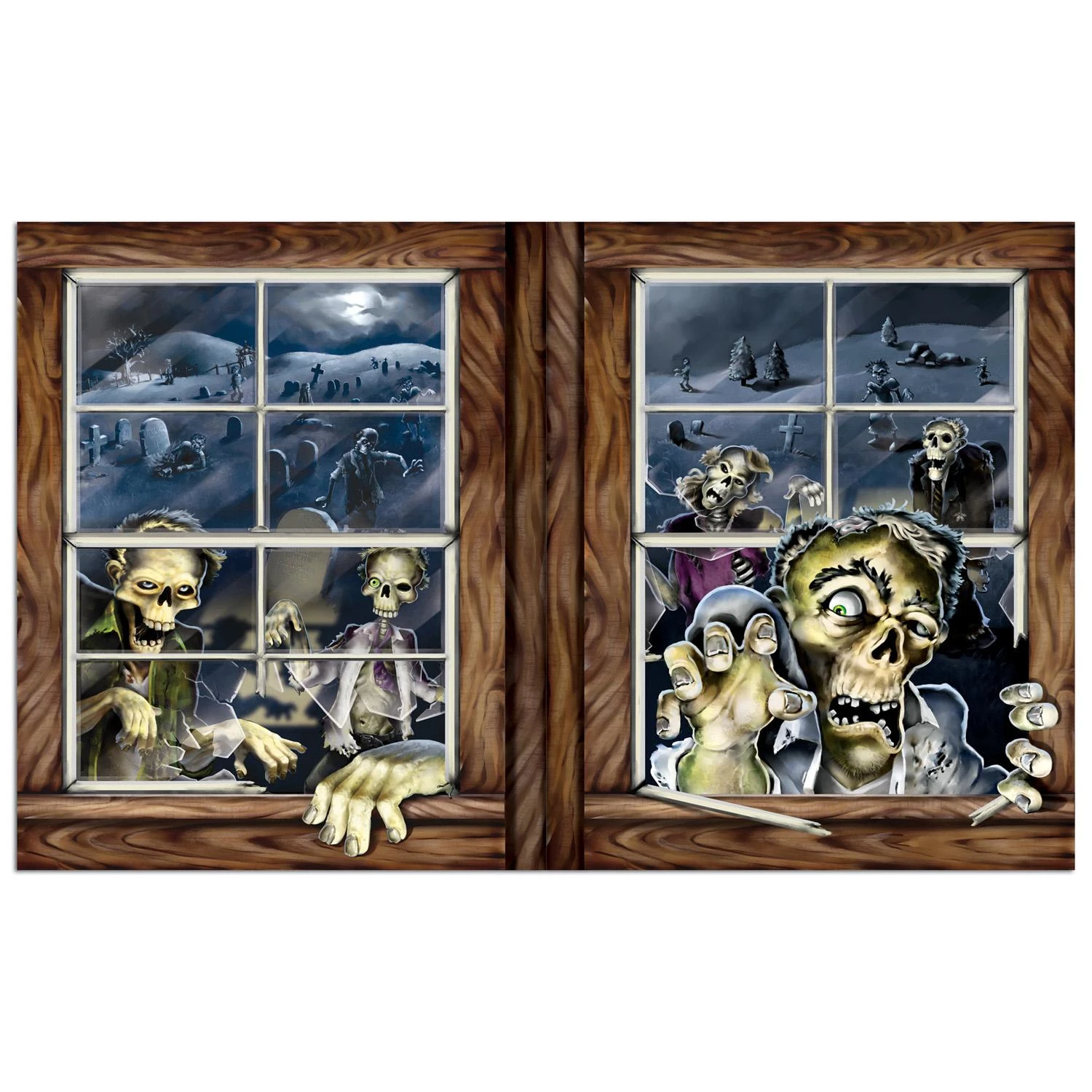 Halloween Zombie Attack Insta-View Decoration 1 Halloween Zombie Attack Insta-View Decoration