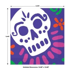 Day Of The Dead Luncheon Napkins (16 Per Package) -Bulk Party Supplies Shop 00938 i5
