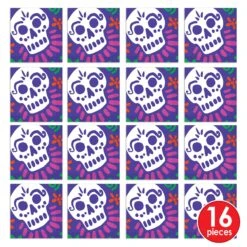 Day Of The Dead Luncheon Napkins (16 Per Package) -Bulk Party Supplies Shop 00938 i7 2