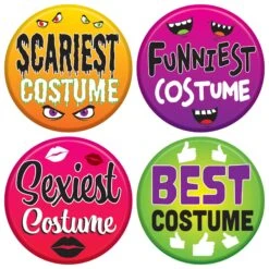 Halloween Costume Buttons (48 Per Case)