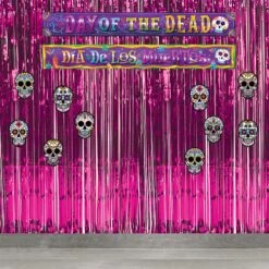 Day Of The Dead Metallic Banner Set -Bulk Party Supplies Shop 00943 i2
