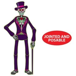 Jointed Day Of The Dead Male Skeleton 8 Jointed Day Of The Dead Male Skeleton -Bulk Party Supplies Shop 00948 i4