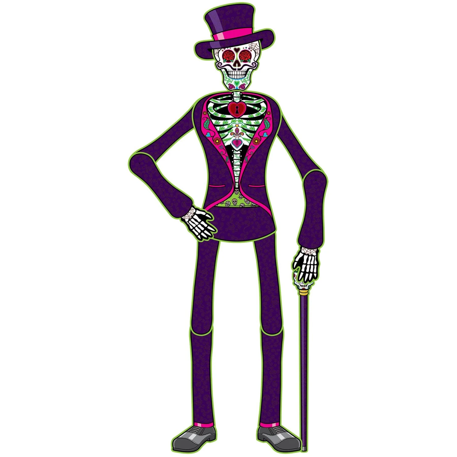 Jointed Day Of The Dead Male Skeleton 1 Jointed Day Of The Dead Male Skeleton
