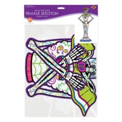 Jointed Day Of The Dead Female Skeleton -Bulk Party Supplies Shop 00949 i3