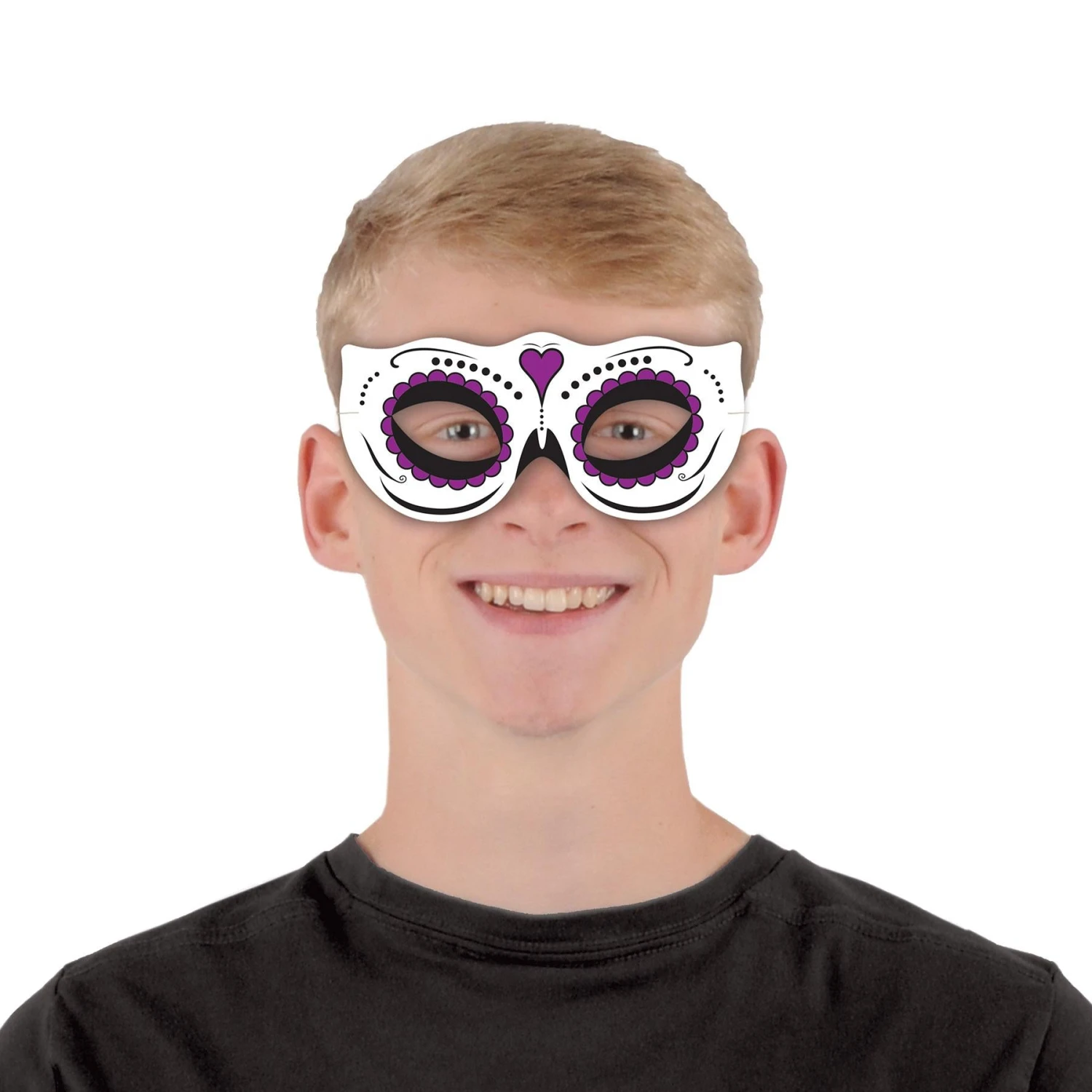 Day Of The Dead Half Masks (4 Per Package) 5 Day Of The Dead Half Masks (4 Per Package) - Image 5