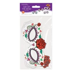Day Of The Dead Half Masks (4 Per Package) 16 Day Of The Dead Half Masks (4 Per Package) -Bulk Party Supplies Shop 00951 i3