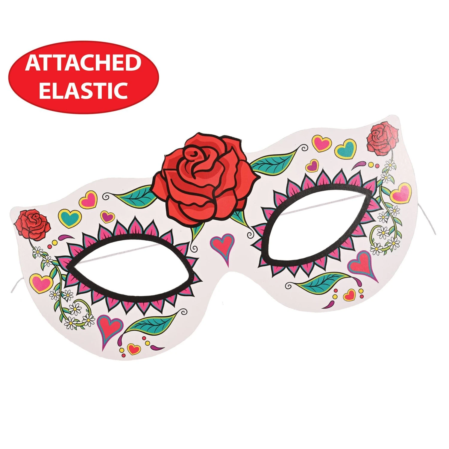 Day Of The Dead Half Masks (4 Per Package) 8 Day Of The Dead Half Masks (4 Per Package) - Image 8