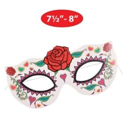 Day Of The Dead Half Masks (4 Per Package) 19 Day Of The Dead Half Masks (4 Per Package) -Bulk Party Supplies Shop 00951 i5