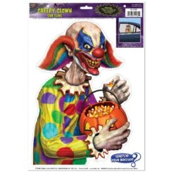Halloween Creepy Clown Car Cling -Bulk Party Supplies Shop 01060 i3