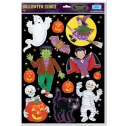 Halloween Character Clings (12 Per Package)