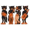 Vintage Halloween Scat Cat Band Cutouts (4 Per Package) -Bulk Party Supplies Shop 01180