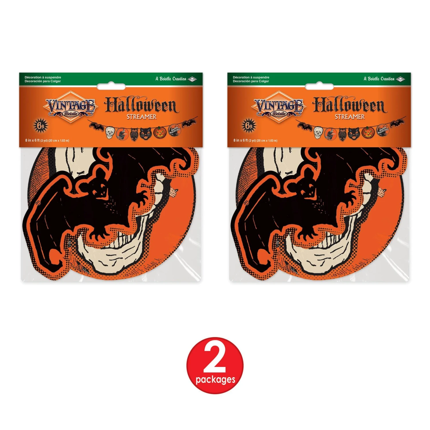 Vintage Halloween Streamer (12 Per Case) 11 Vintage Halloween Streamer (12 Per Case) - Image 11
