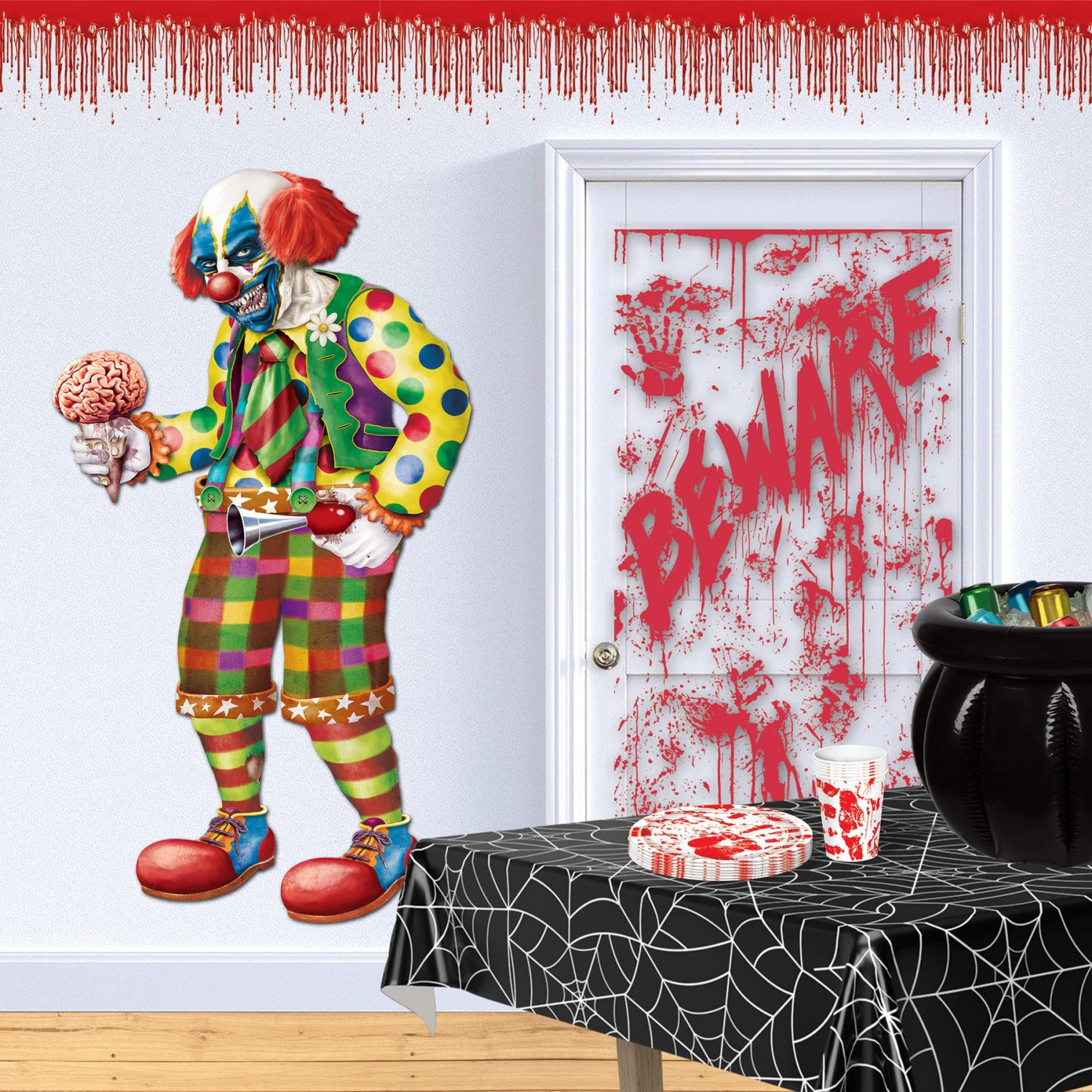 Halloween Jointed Zombie Clown 2 Halloween Jointed Zombie Clown - Image 2