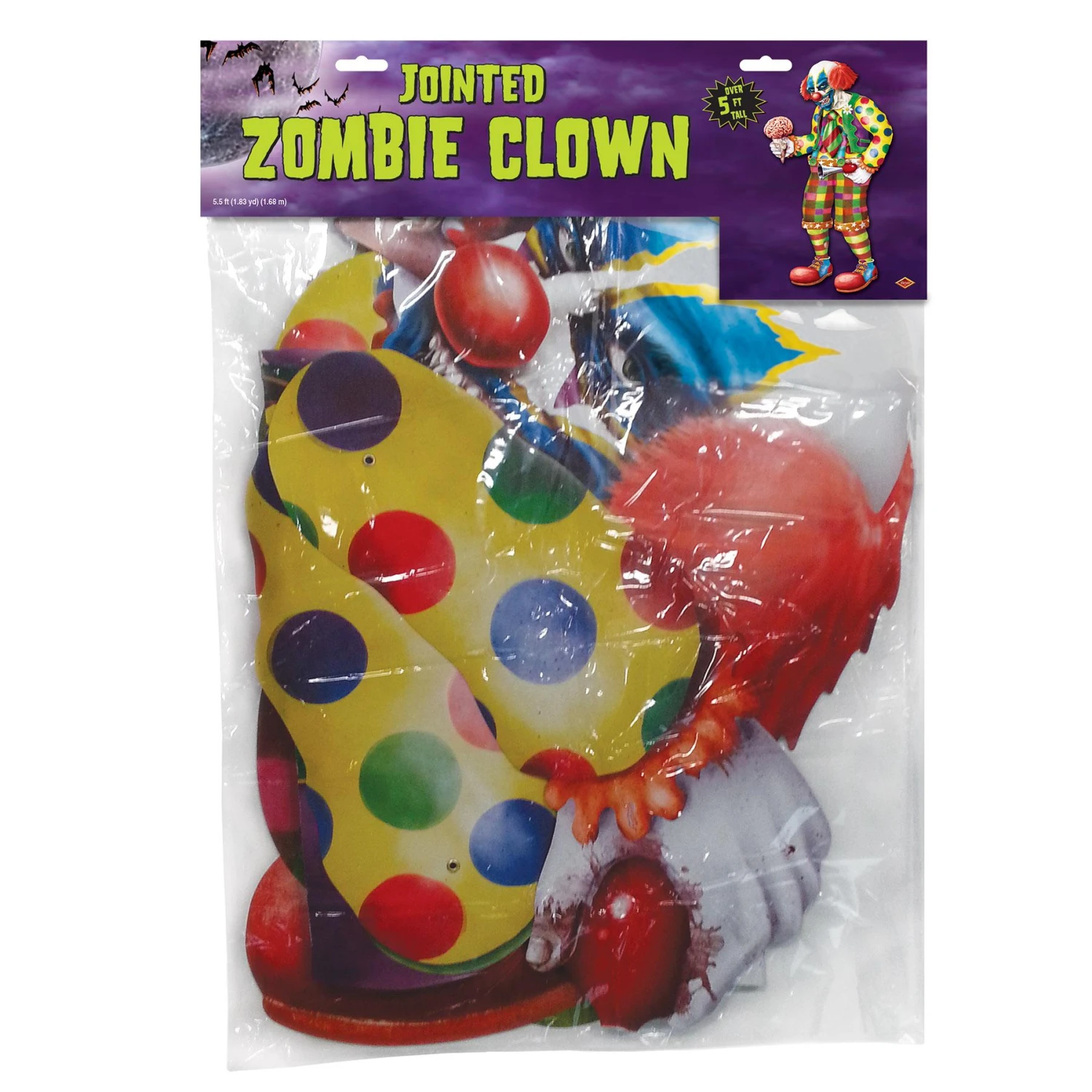 Halloween Jointed Zombie Clown 3 Halloween Jointed Zombie Clown - Image 3