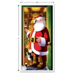 Christmas Santa Door Cover -Bulk Party Supplies Shop 20012 i5 7a8bd58e ecd5 41fa a445 874961ea4107